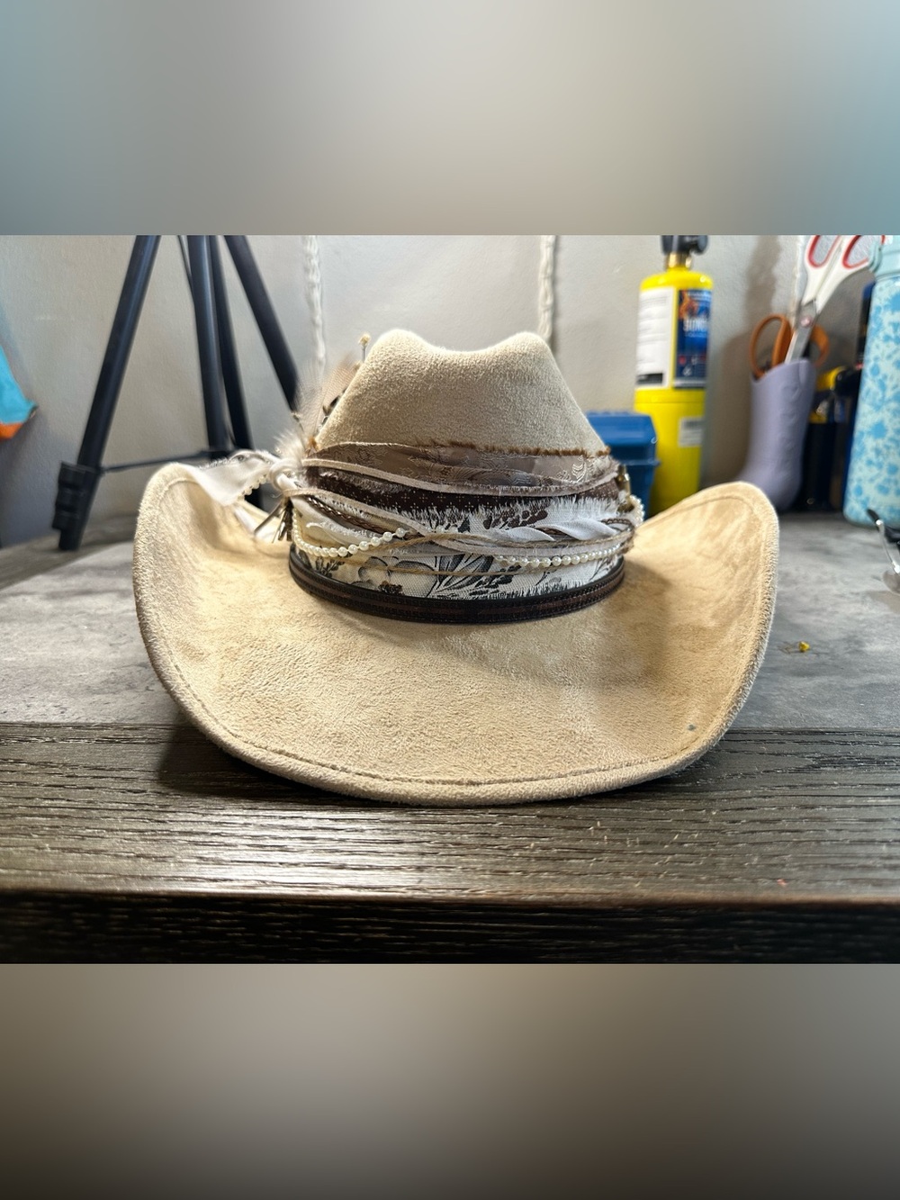 New Cream cowgirl hat